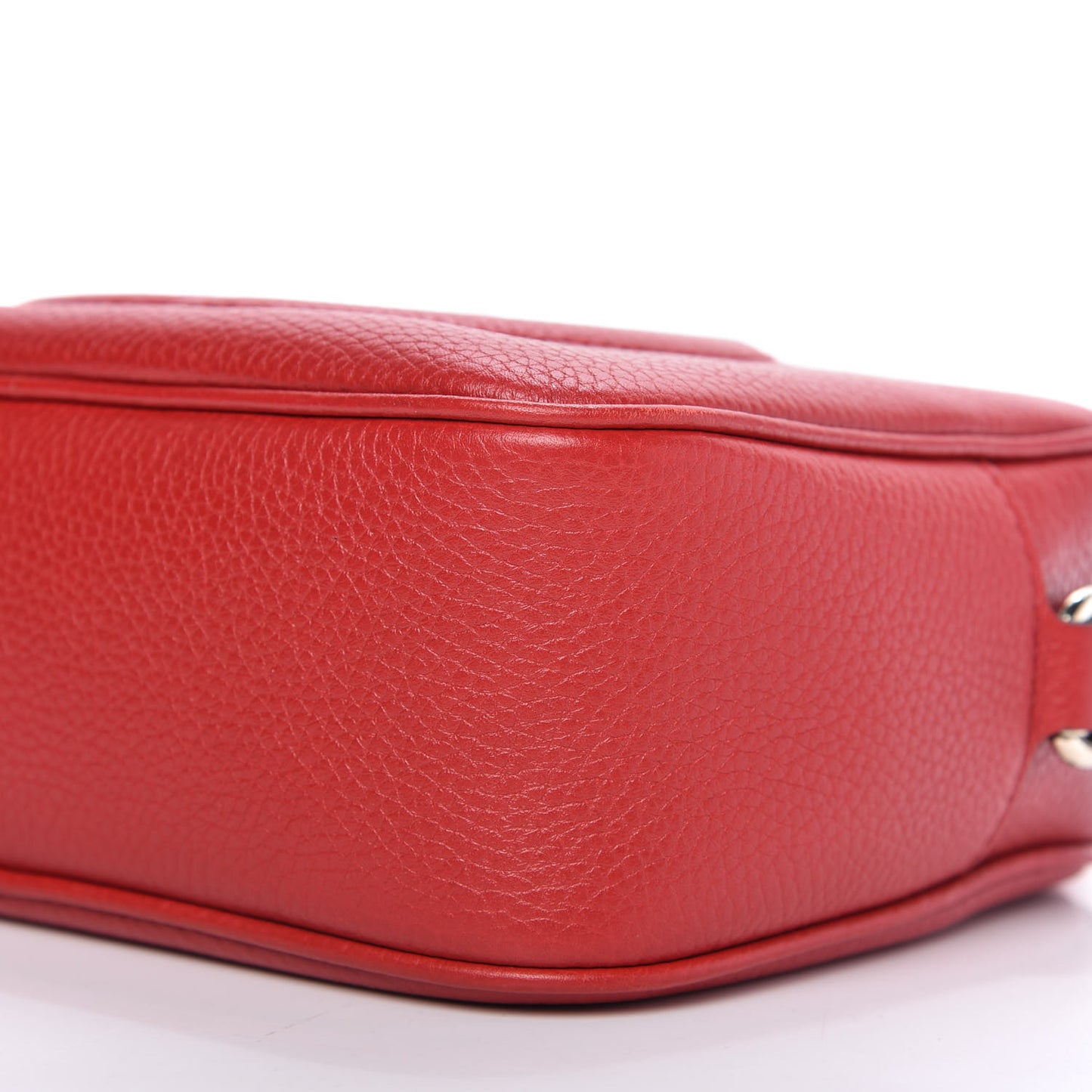 Pebbled Calfskin Small Soho Disco Bag Tabasco Red