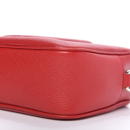 Gucci Pebbled Calfskin Small Soho Disco Bag Tabasco Red 7 of 10