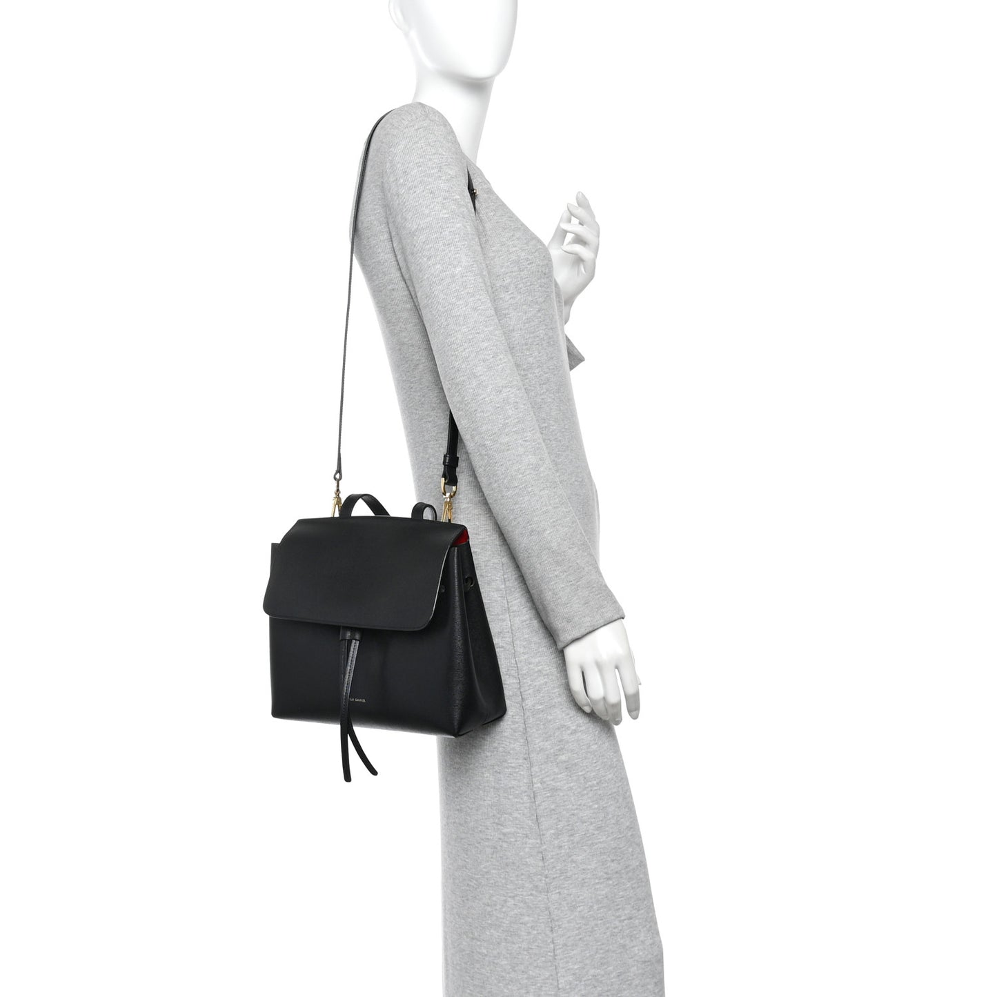 Saffiano Mini Lady Bag Black Flamma