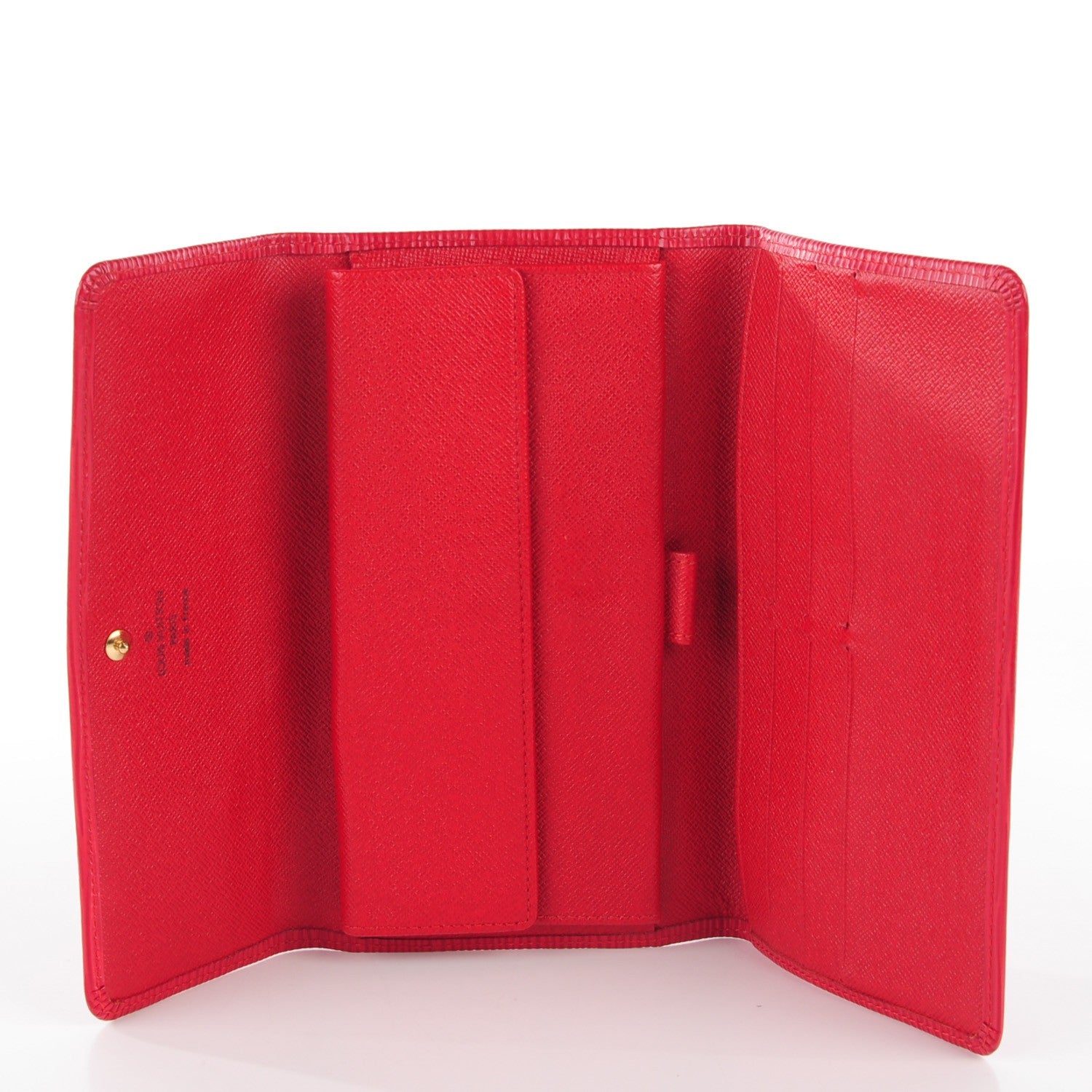 Louis Vuitton Epi Porte Tresor International Wallet Castillan Red 5 of 7