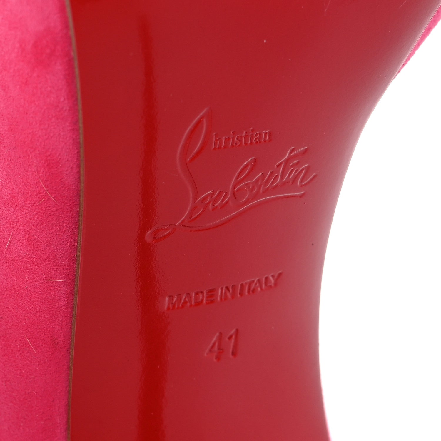 Christian Louboutin Suede Iriza 100 Pumps 41 Bengal Rose 11 of 13