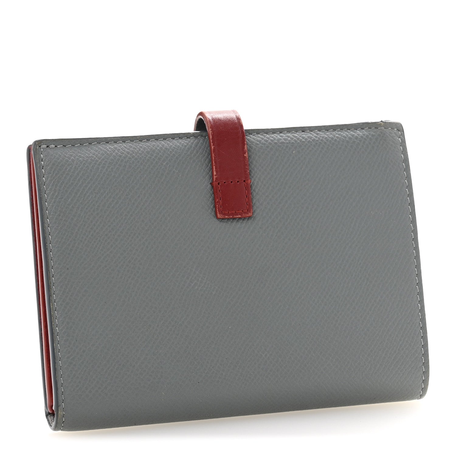 Celine Grained Calfskin Medium Multifunction Strap Wallet Blue 3 of 10