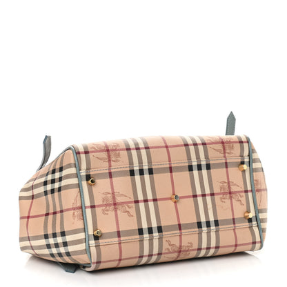 Burberry Haymarket Check Small Canterbury Tote Eucalyptus Grey 4 of 10