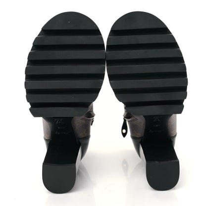 Louis Vuitton Patent Calfskin Monogram Star Trail Ankle Boots 40.5 Black 5 of 6
