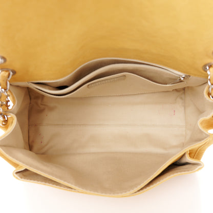 Chanel Ultra Soft Suede Calfskin Natural Beauty Flap Bag Yellow 5 of 11