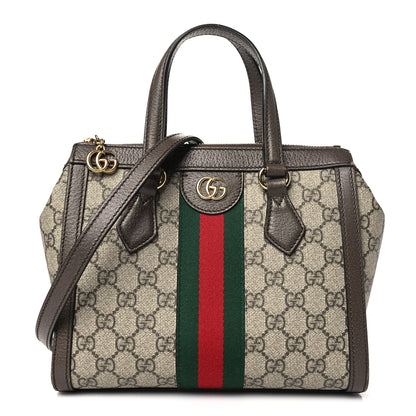 Gucci GG Supreme Monogram Small Ophidia Tote Bag Brown 1 of 14