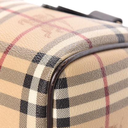 Burberry Haymarket Check Small Chester Bowling Bag Chocolate 11 of 17