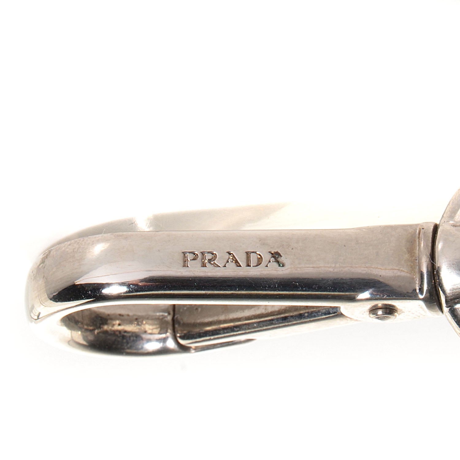 Prada Saffiano Bag Charm Nero Black 5 of 5