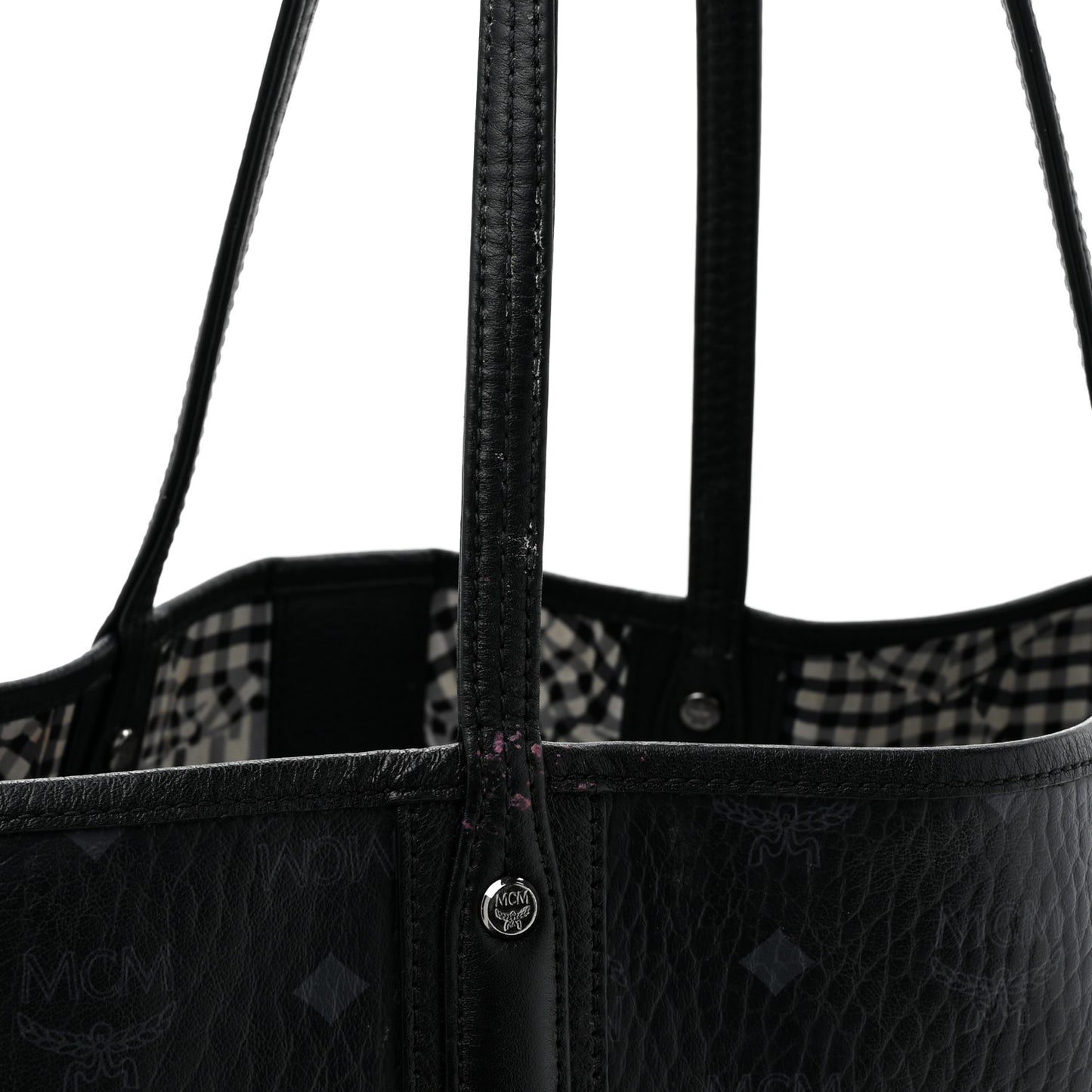 Visetos Medium Liz Reversible Shopper Tote Black