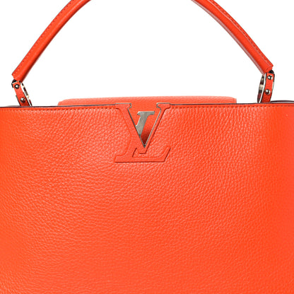 Louis Vuitton Taurillon Capucines GM Red 7 of 9