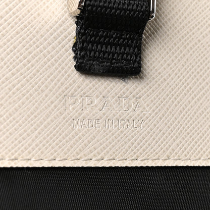 Prada Re-Nylon Saffiano Smartphone Case Crossbody Talco 6 of 11