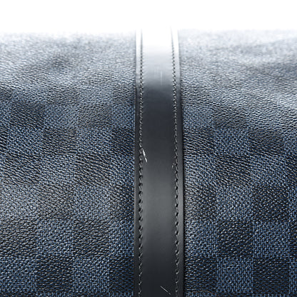 Louis Vuitton Damier Cobalt Jungle Keepall Bandouliere 55 13 of 15