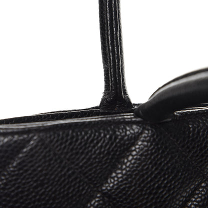 Chanel Caviar Quilted Medallion Tote Black 8 of 16