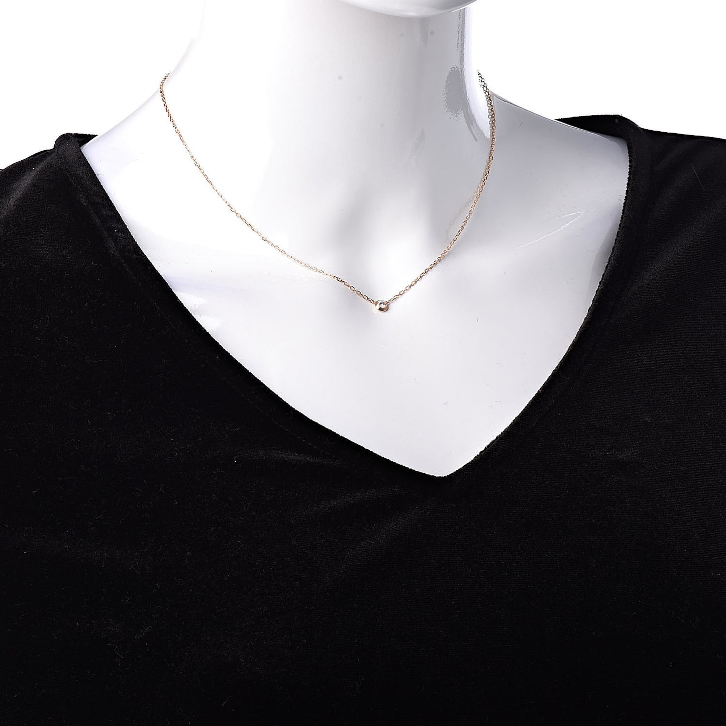 18K Pink Gold Diamond SM D'Amour Pendant Necklace