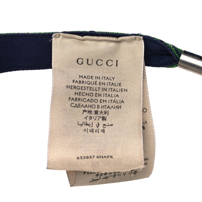 Gucci Monogram Multicolor Reversible Self-Tie Bucket Hat L Green Blue 6 of 7