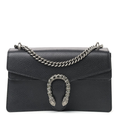Gucci Pebbled Calfskin Small Dionysus Shoulder Bag Black 1 of 12