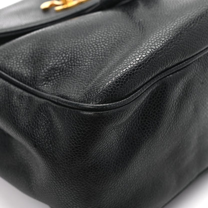 Chanel Caviar CC Backpack Black 9 of 10