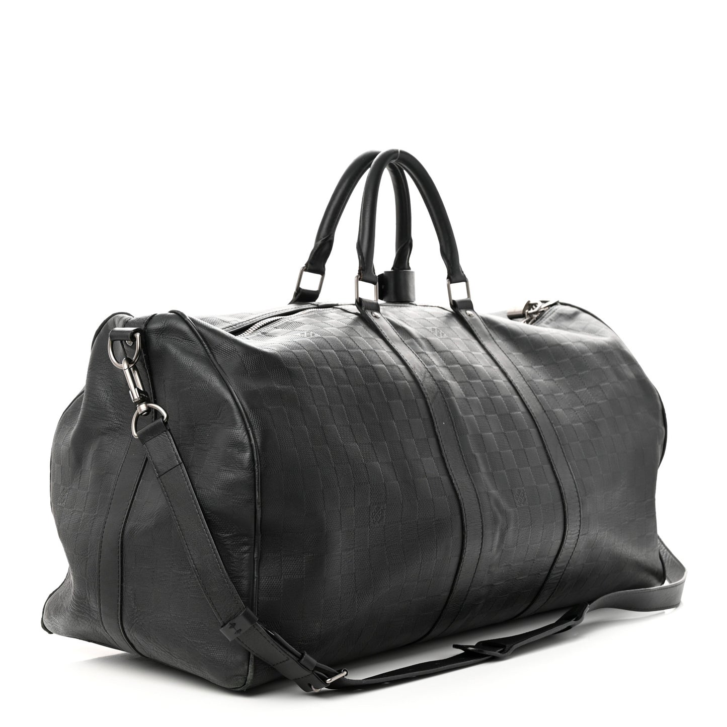 Damier Infini Keepall Bandouliere 55 Onyx