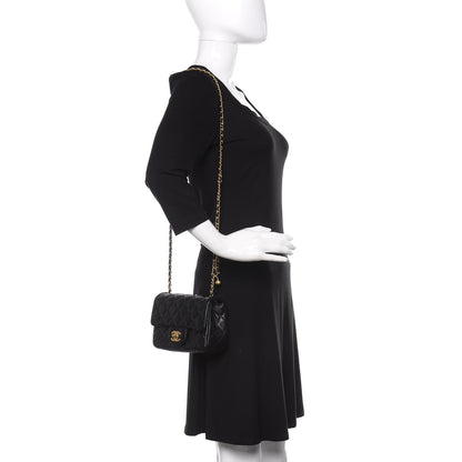Chanel Lambskin Quilted Mini Pearl Crush Flap Black 2 of 10