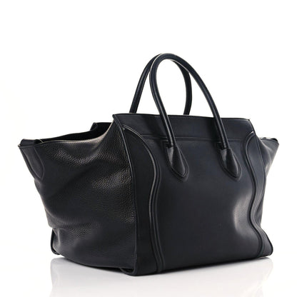 Celine Supple Calfskin Medium Phantom Luggage Black 3 of 21