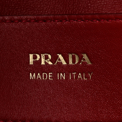 Prada Saffiano Cuir Large Double Bag Black Fuoco 6 of 13