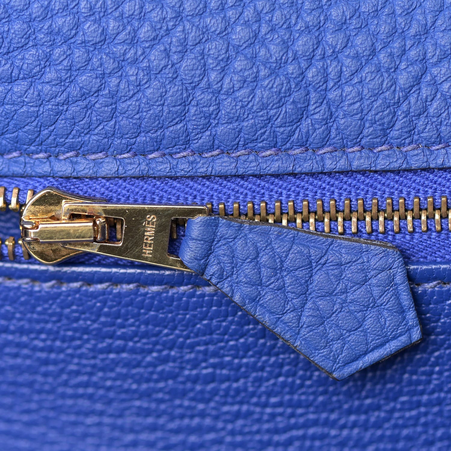Hermes Togo Kelly Retourne 35 Bleu Electrique 27 of 38