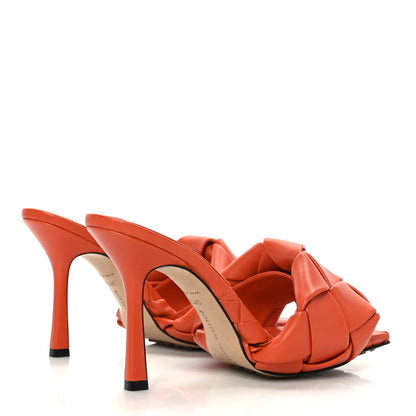 Bottega Veneta Nappa Maxi Intrecciato Lido Mule Sandals 37.5 Paprika 4 of 7