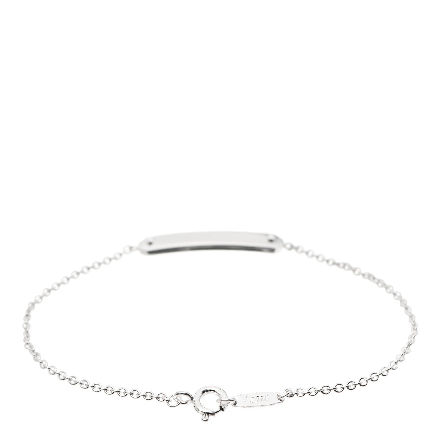 Tiffany Sterling Silver ID Tag Chain Bracelet 2 of 5
