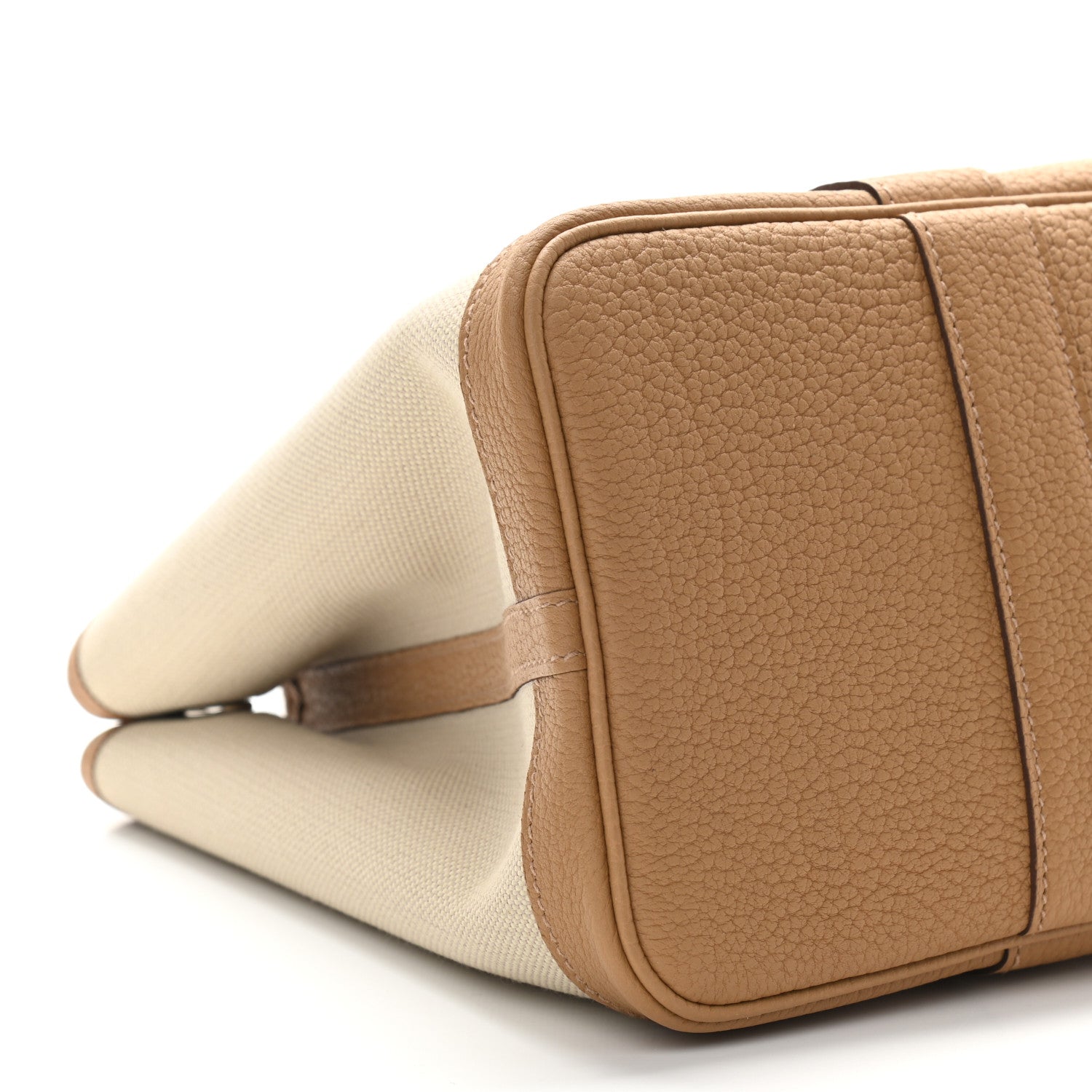 Hermes Toile Militaire Vache Country Garden Party 30 TPM Tote Beton Biscuit 9 of 11
