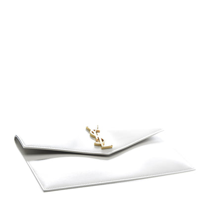 Saint Laurent Smooth Shiny Calfskin Uptown Pouch Crema Soft 4 of 10