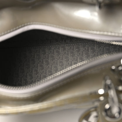 Christian Louboutin CHRISTIAN DIOR Patent Cannage Medium Lady Dior Grey Grey 5 of 12
