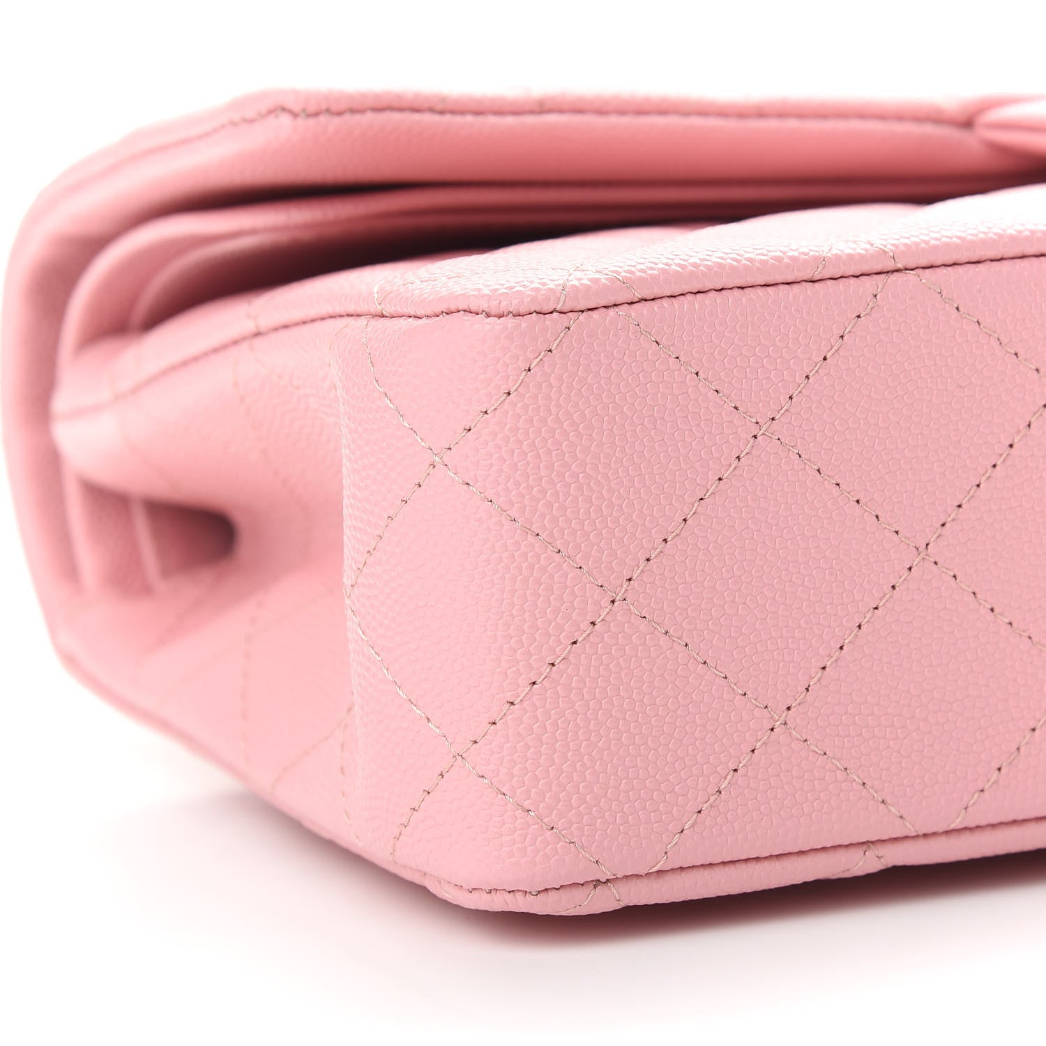 Chanel Caviar Quilted Medium Double Flap Pink 8 of 9