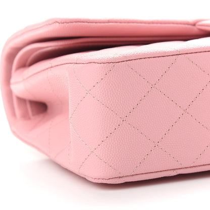Chanel Caviar Quilted Medium Double Flap Pink 8 of 9