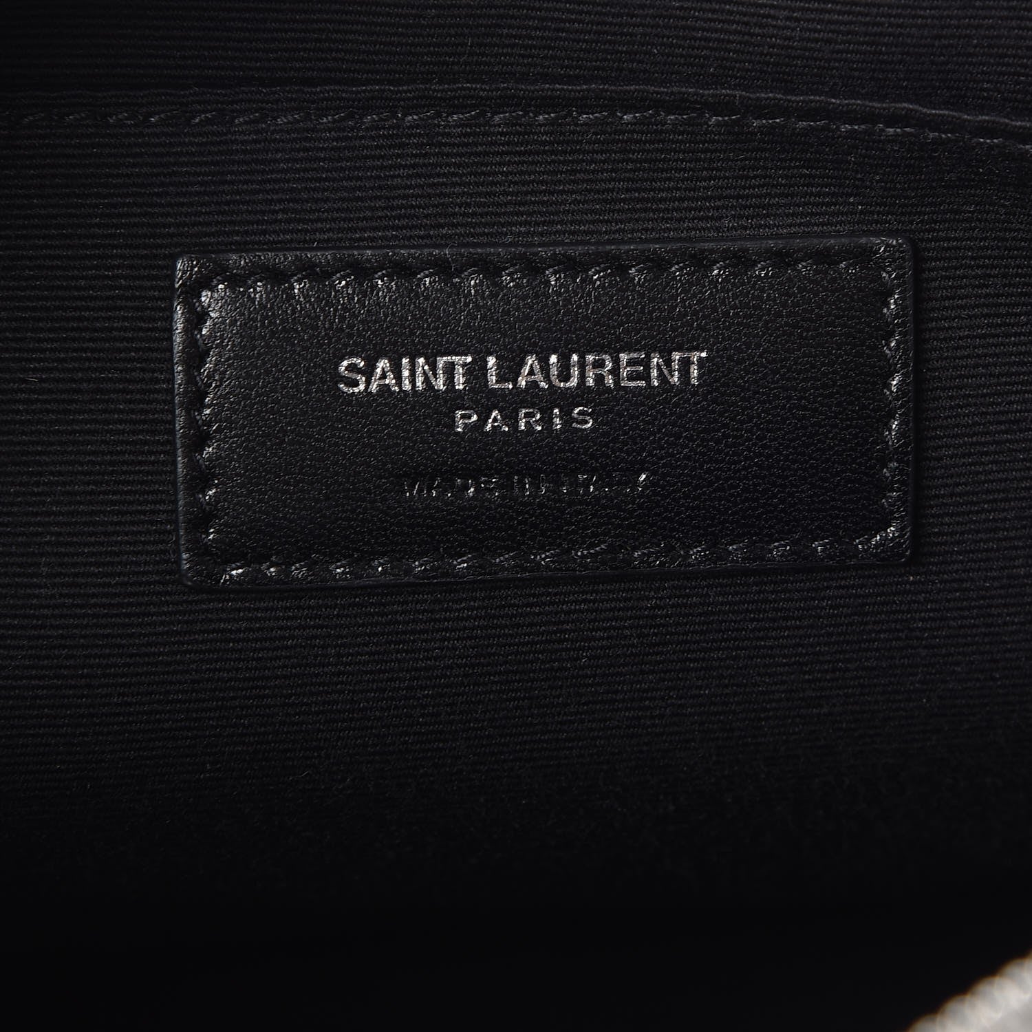 Saint Laurent Metallic Calfskin Monogram Small Lou Camera Bag Silver 6 of 7