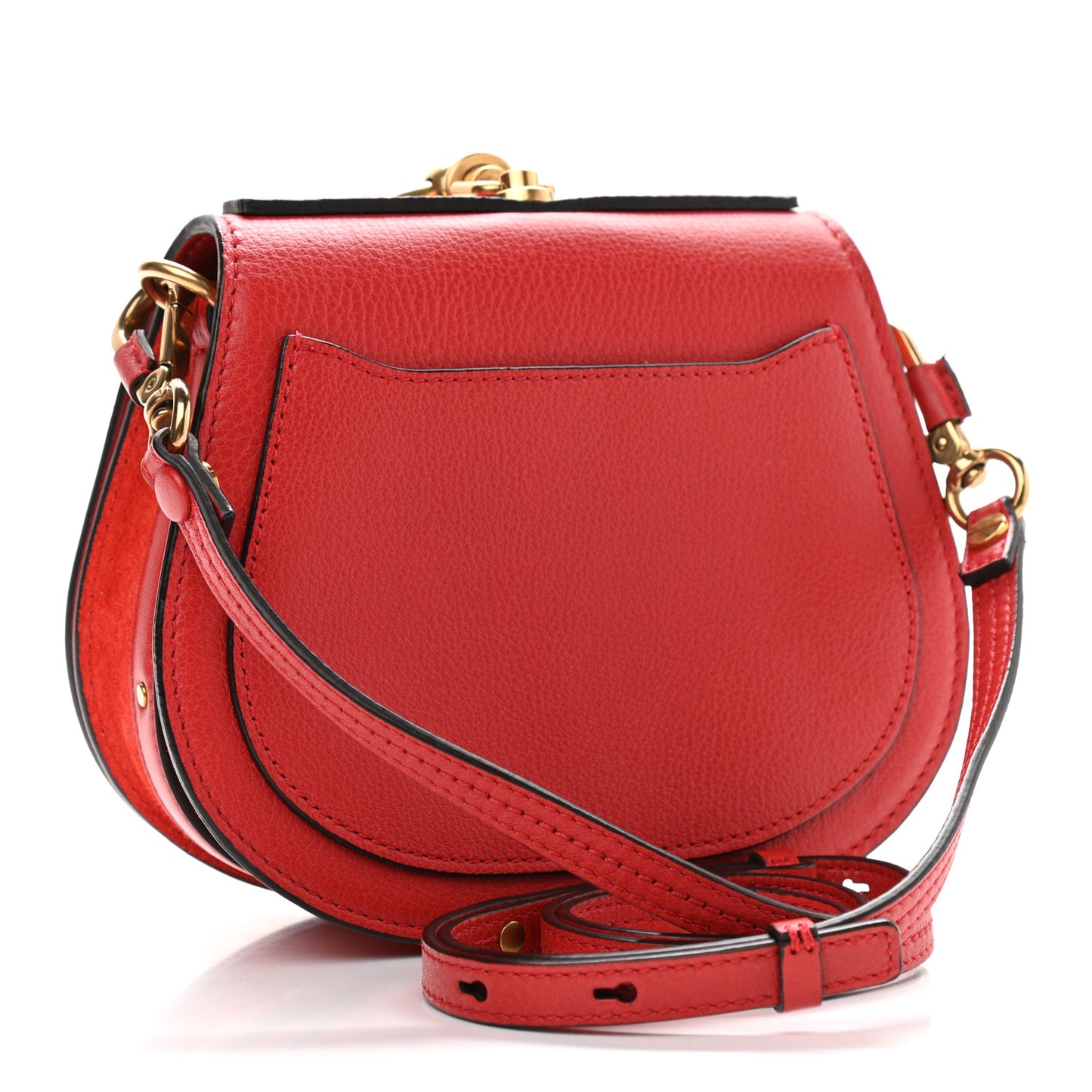 Calfskin Small Nile Bracelet Bag Earthy Red
