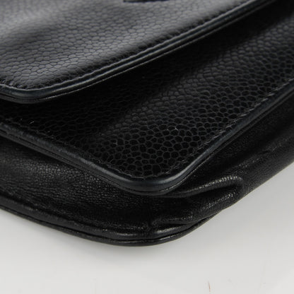 Chanel Caviar Timeless CC Wallet On Chain WOC Black 13 of 15