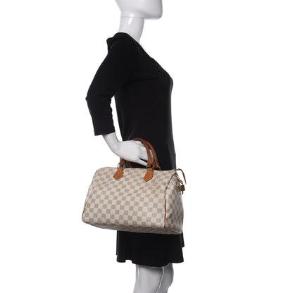 Louis Vuitton Damier Azur Speedy 30 2 of 19