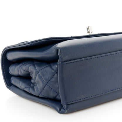 Chanel Calfskin Mini Tramezzo Flap Navy 10 of 11
