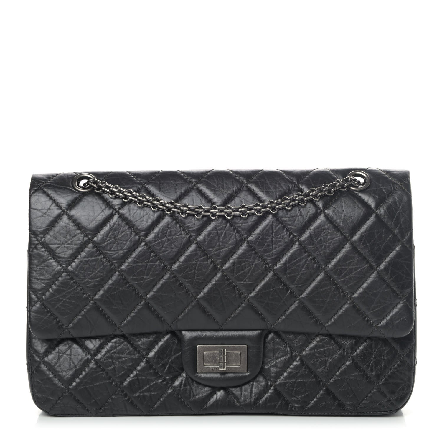 Chanel Aged Calfskin Quilted 2.55 Reissue 227 Flap Black 1 of 5