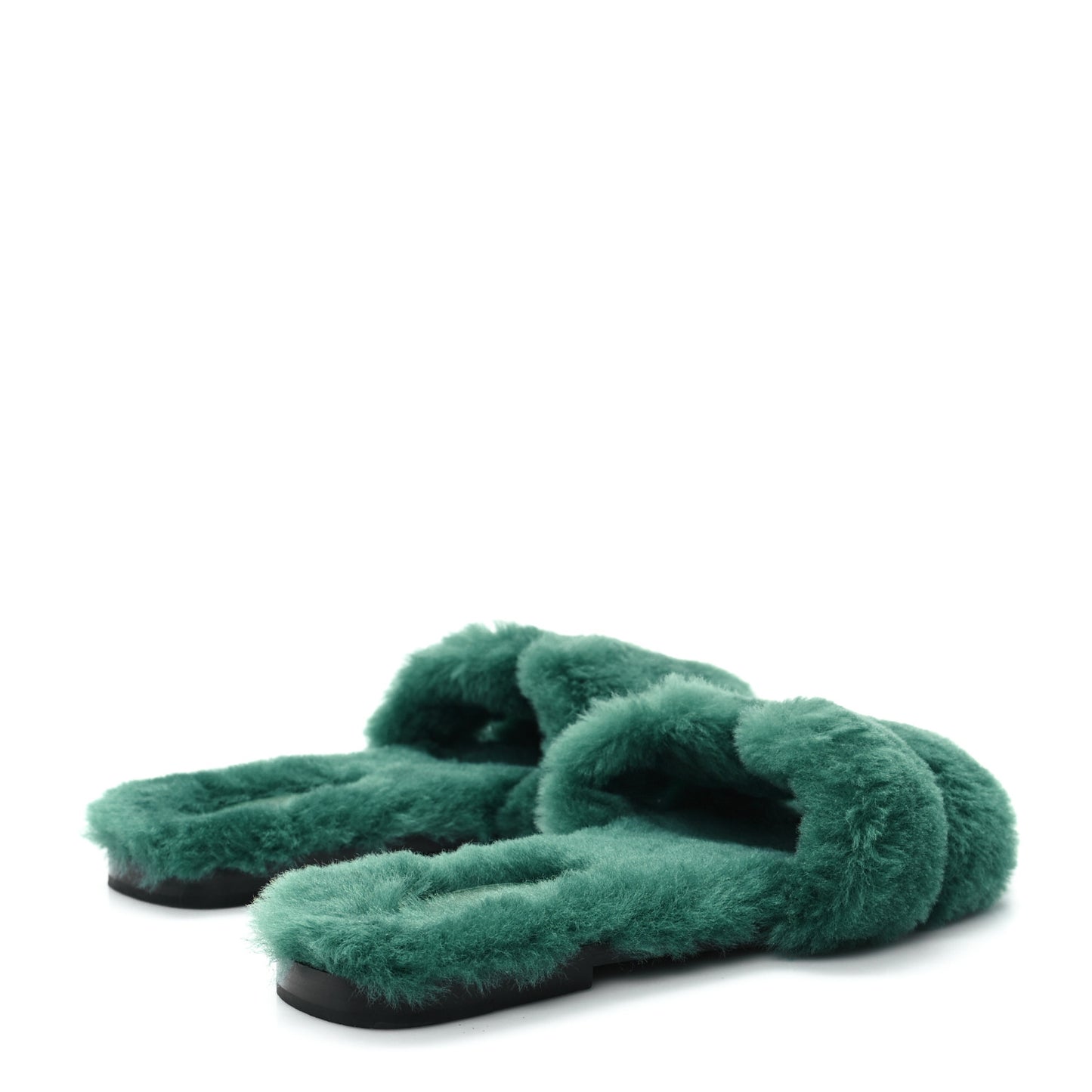 Woolskin Oran Sandals 37.5 Vert Anglais