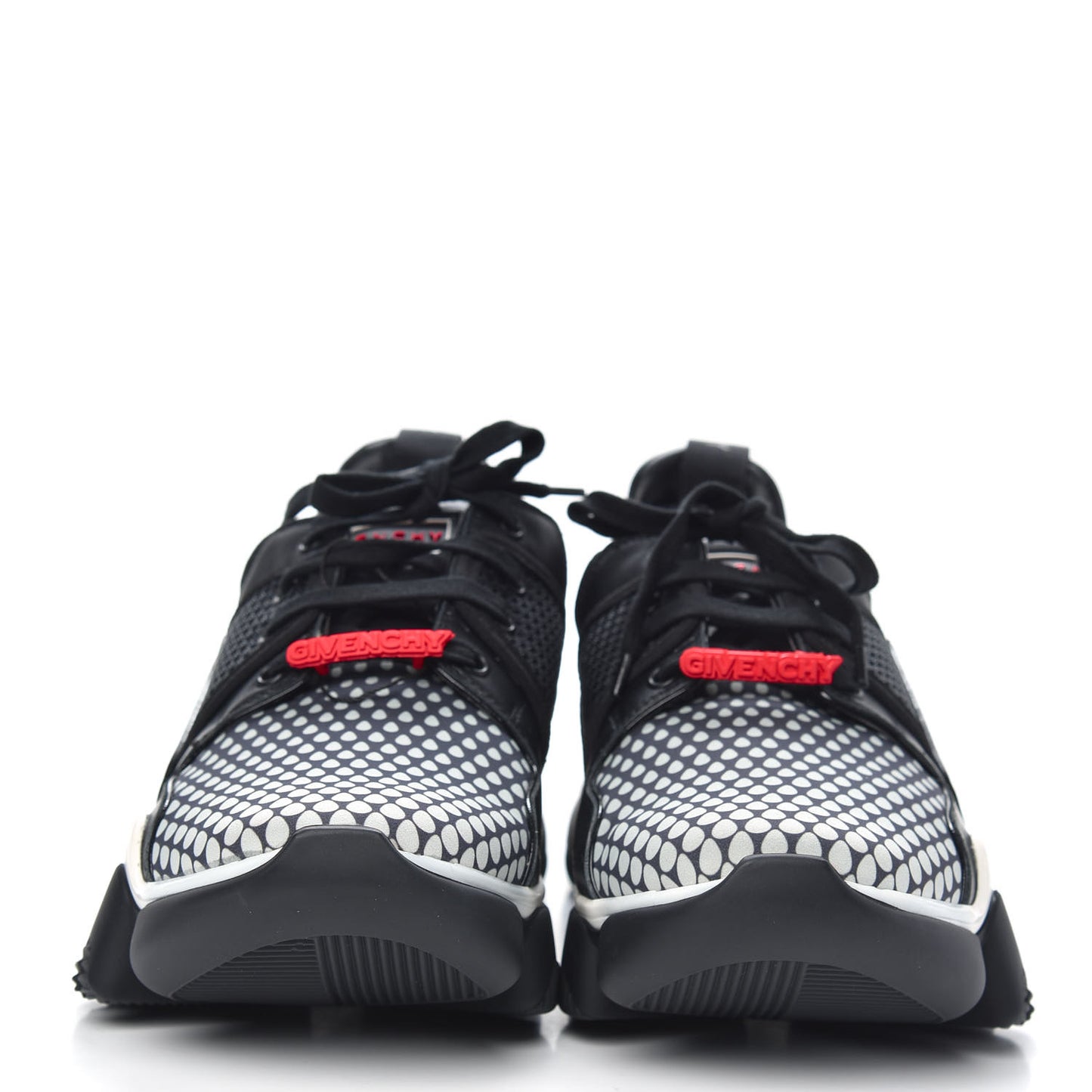 Calfskin Neoprene Jaw Low Sneakers 44 Black