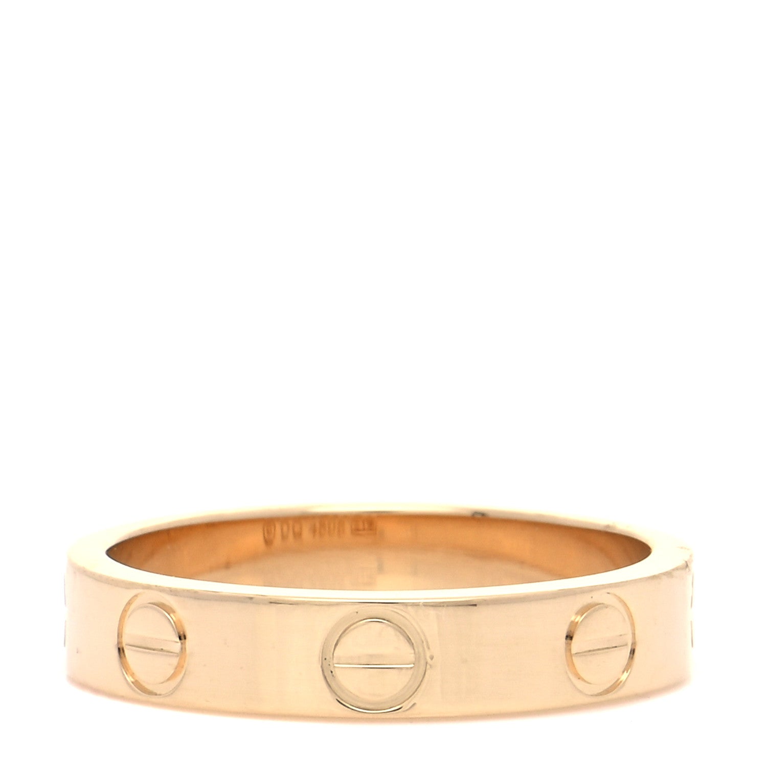 Cartier 18K Yellow Gold 3.5mm LOVE Wedding Band Ring 48 4.5 3 of 5
