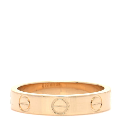 Cartier 18K Yellow Gold 3.5mm LOVE Wedding Band Ring 48 4.5 3 of 5