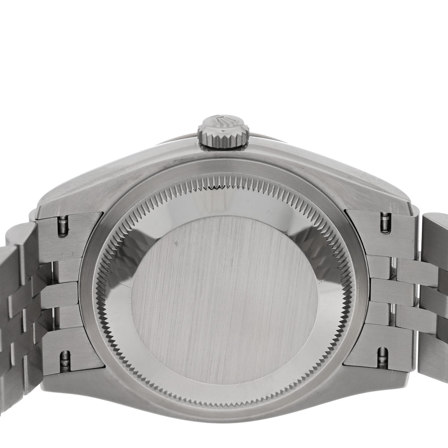 Stainless Steel 18K White Gold 36mm Oyster Perpetual Datejust Watch Blue Fluted 126234