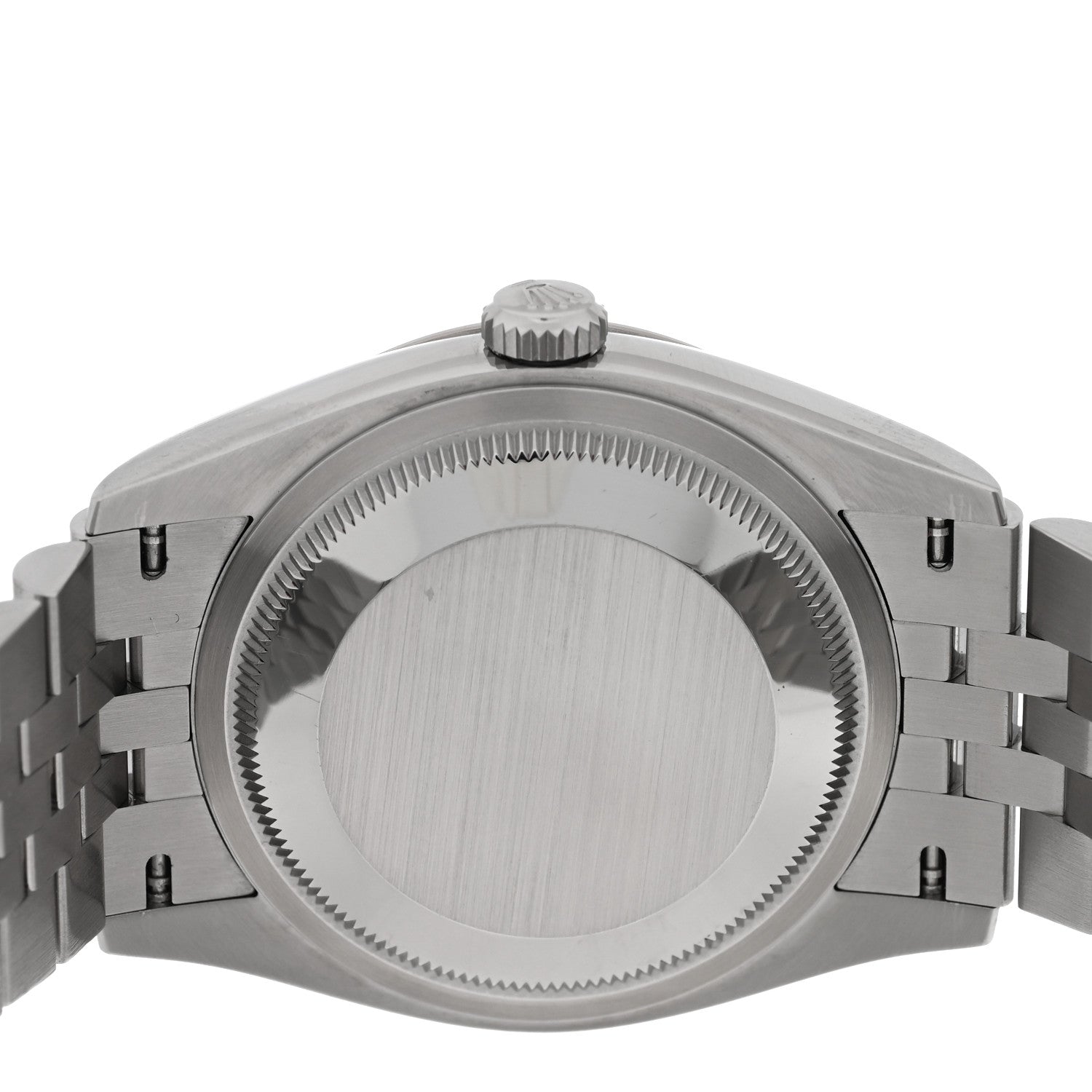 Rolex Stainless Steel 18K White Gold 36mm Oyster Perpetual Datejust Watch Blue Fluted 126234 4 of 5