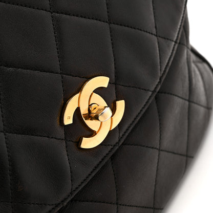 Chanel Lambskin Quilted Flap Shoulder Bag Black 13 of 16