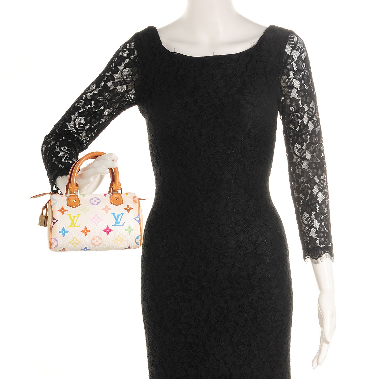 Louis Vuitton Monogram Multicolor Mini Sac HL Speedy White 2 of 7