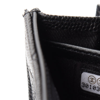 Chanel Caviar Quilted Large Boy Gusset Flap Wallet Black 8 of 9