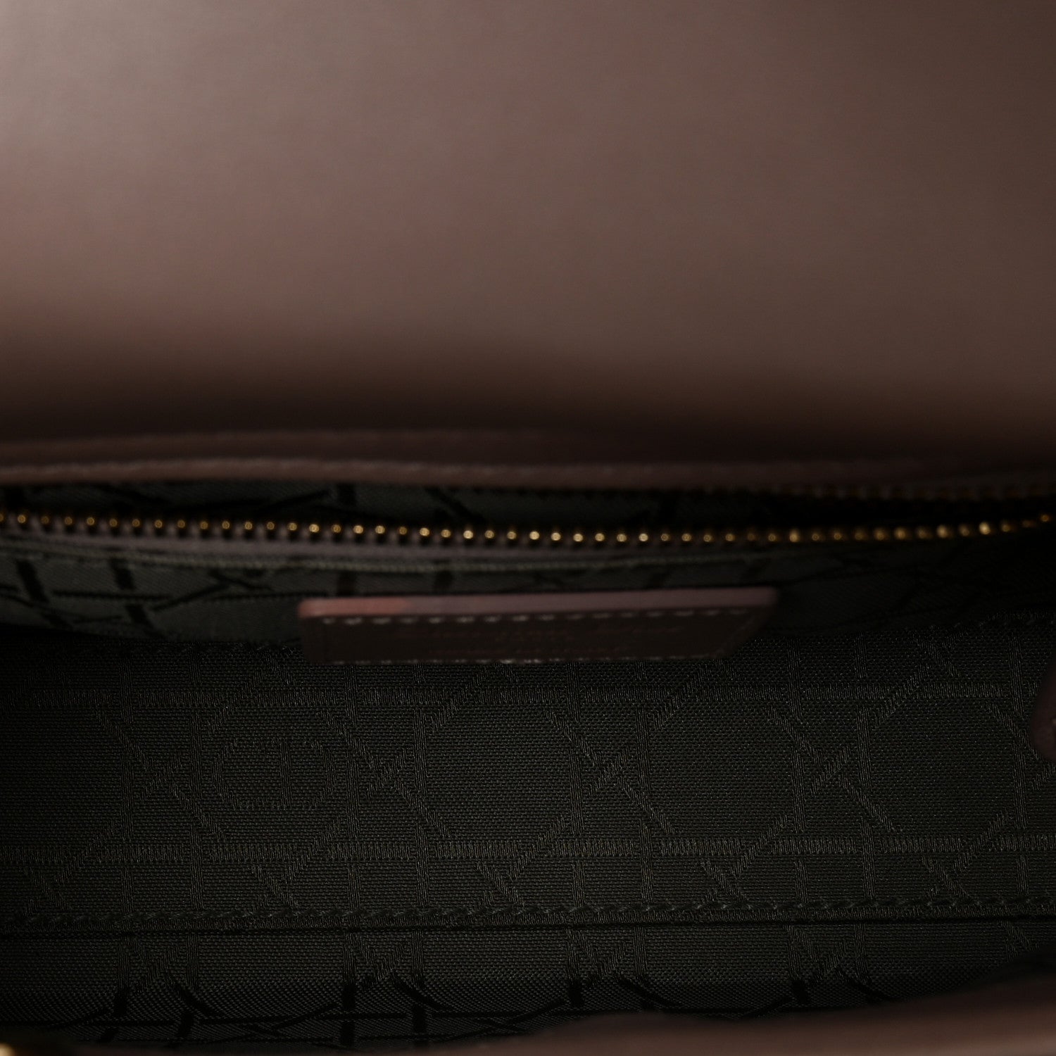 Christian Dior Metallic Lambskin Cannage Mini Lady Dior Lotus 5 of 10