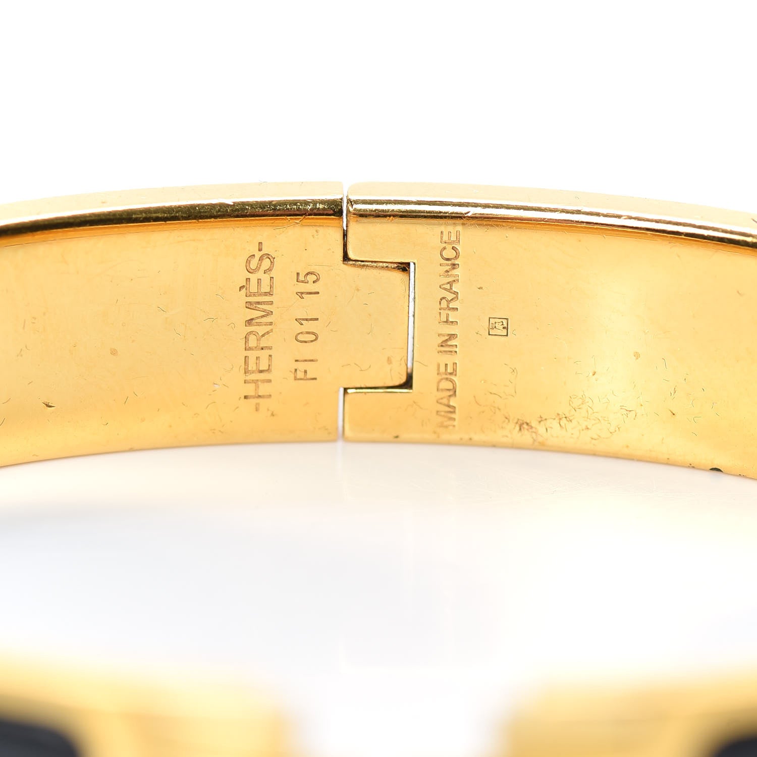 Hermes Enamel Narrow Clic Clac H Bracelet GM Black 6 of 7